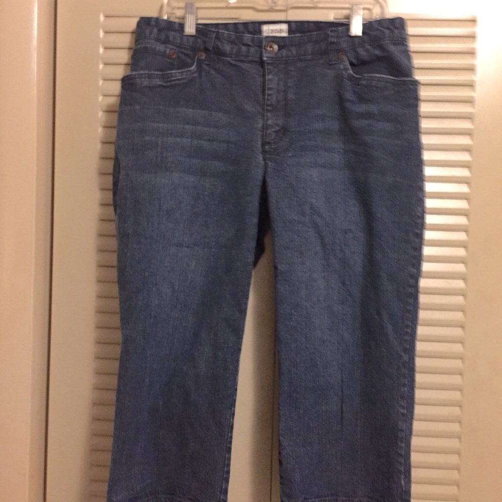 Izod 14 Cotton Spandex Blue Jean Capri pants
